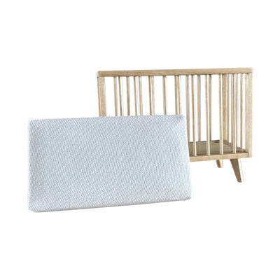 Dollhouse Nursery Crib + Mattress | Natural Wood