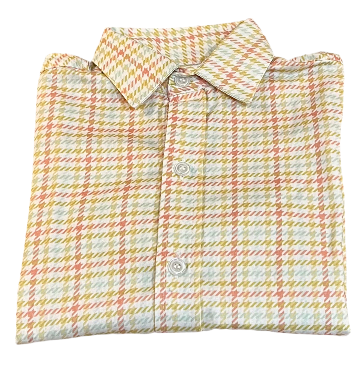 Boys Button Down - Butternut Plaid