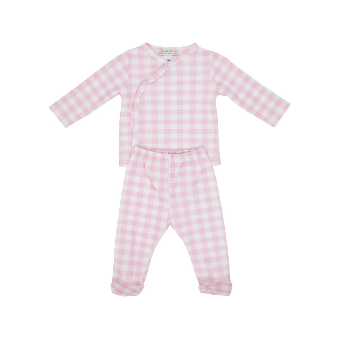 Cameron Cross Front Set Palm Beach Pink Gingham