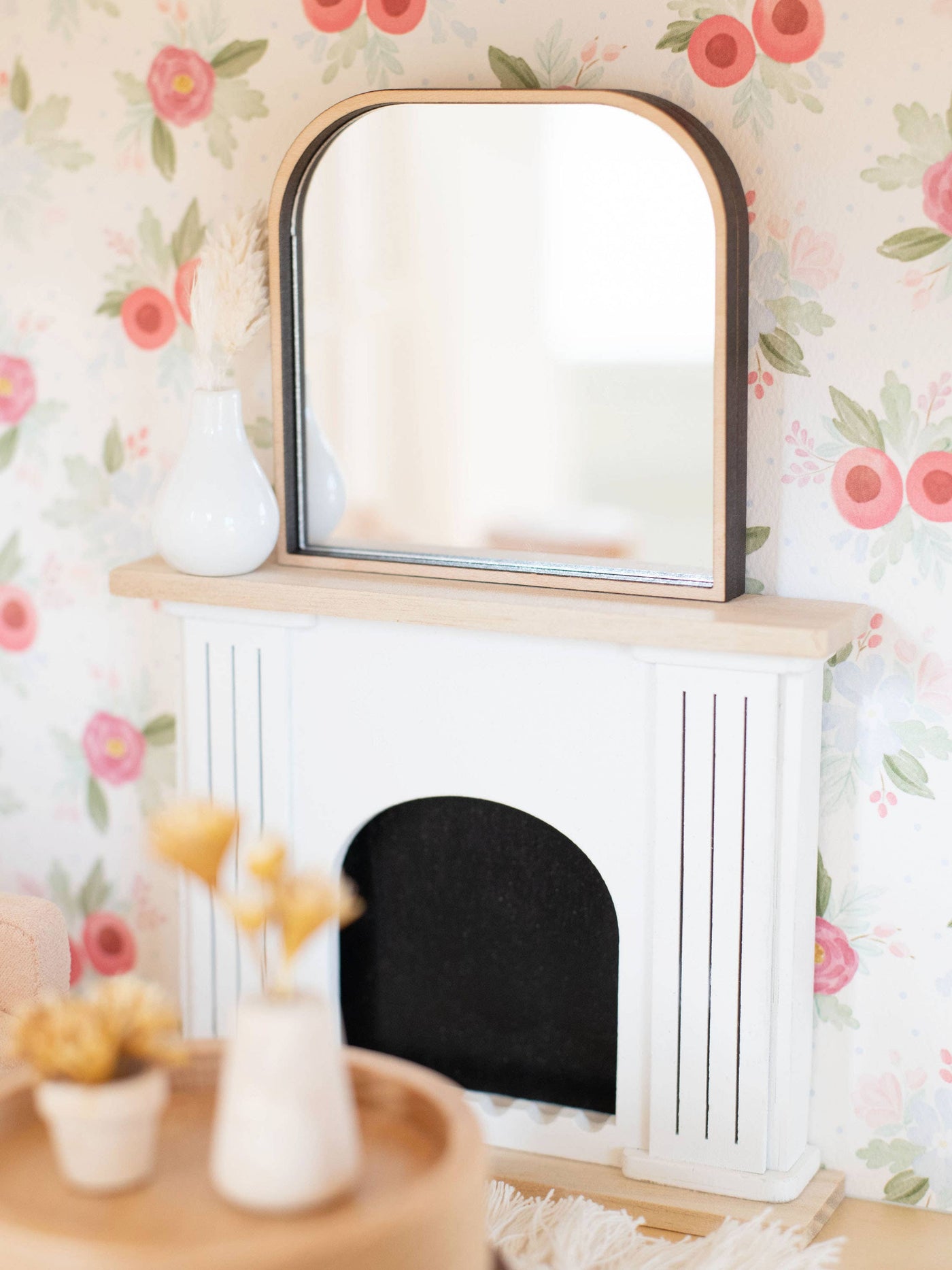 Dollhouse Bristol Arched Mirror | Multiple Colors: Wood