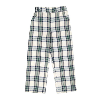 Stone Tartan Trousers