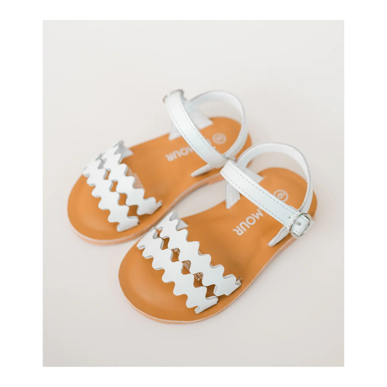 Eden Scalloped Sandal White