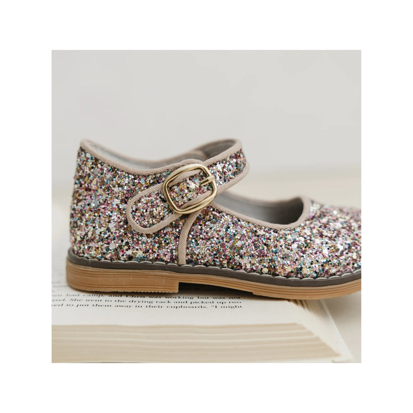 Natasha Glitter Mary Jane Multi Pink