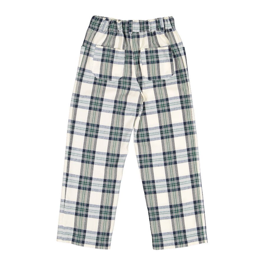 Stone Tartan Trousers
