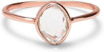 Organic Stone Clear Quartz Ring