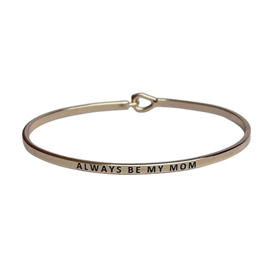 Gold Hook Bracelet Inspirational Assorted Engravings