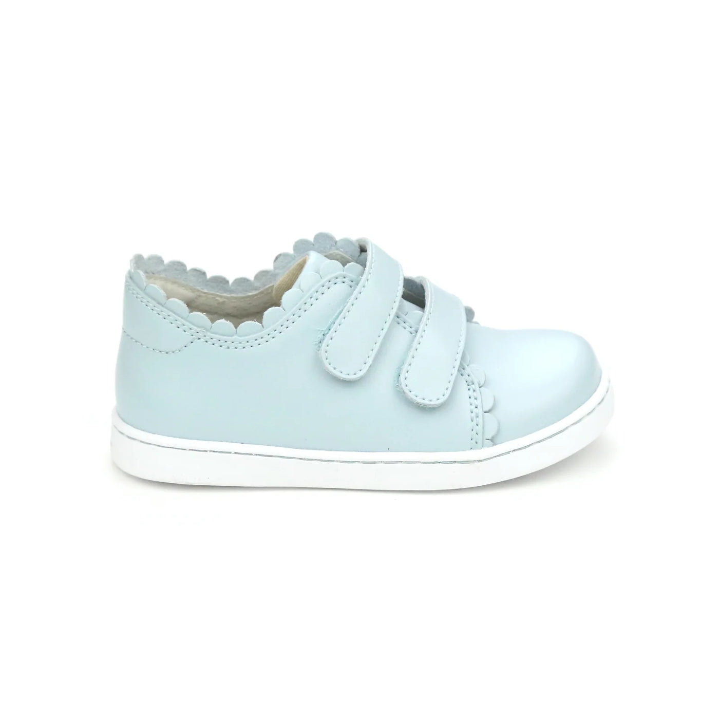 Caroline Scalloped Sneaker Light Blue
