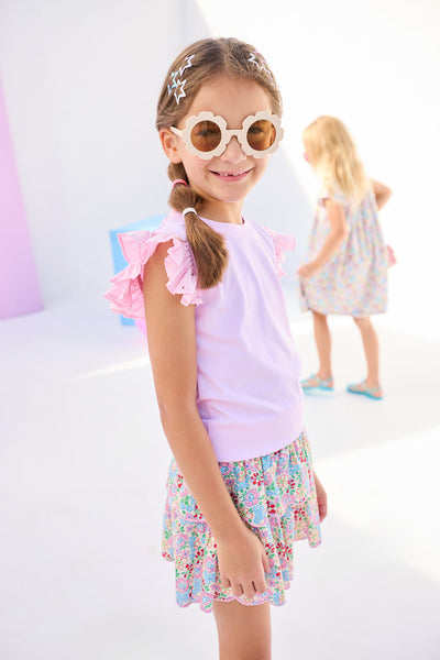 Eyelet Tank Pink