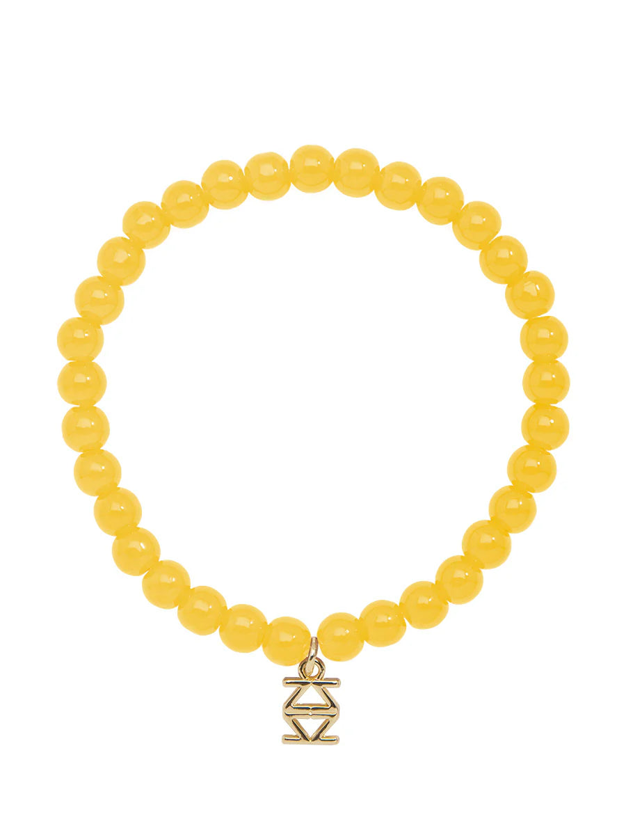 Small Glass Bead Stretch Bracelet  (Various Colors)