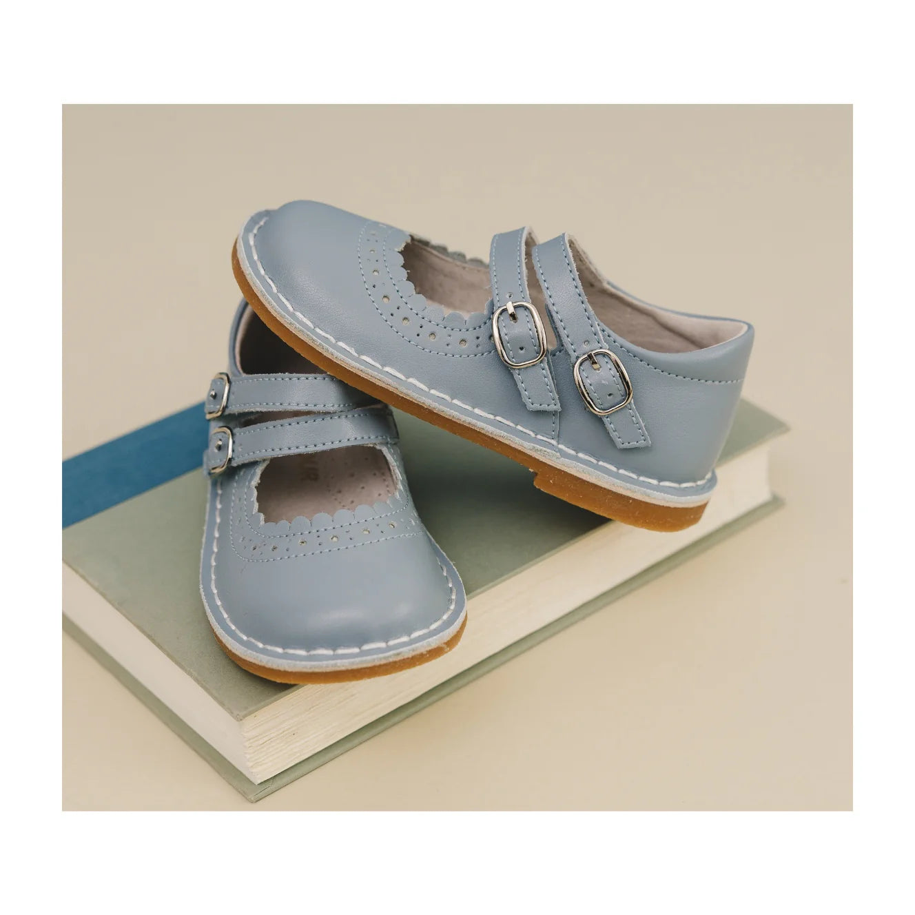 Tatiana Double Strap Mary Jane Spring Blue