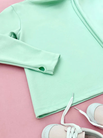 Prepletic Finley Funnel Sweatshirt Sea Island Seafoam