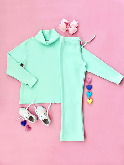 Prepletic Finley Funnel Sweatshirt Sea Island Seafoam