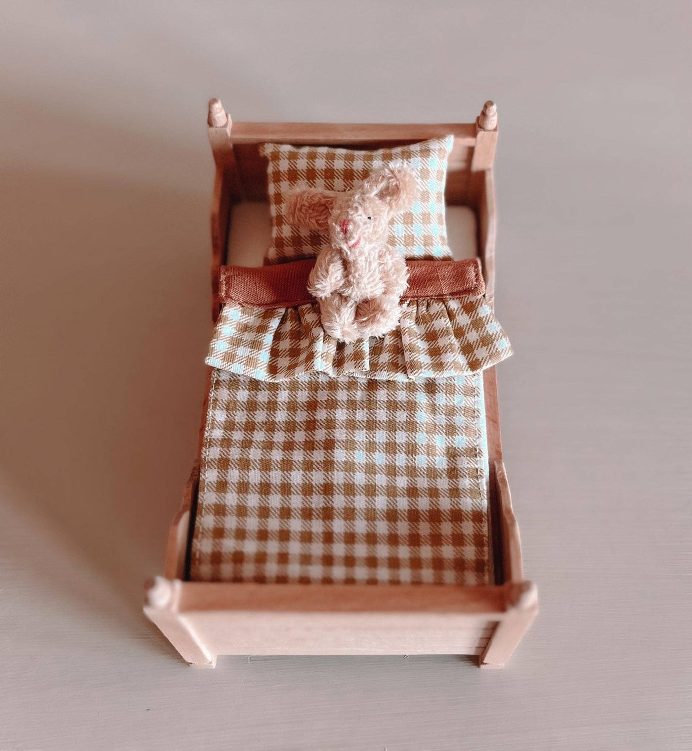 Dollhouse Plush Bunny Stuffed Animal | Multiple Colors: Brown