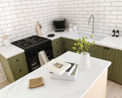 Miniature Kitchen Set: Olive Green