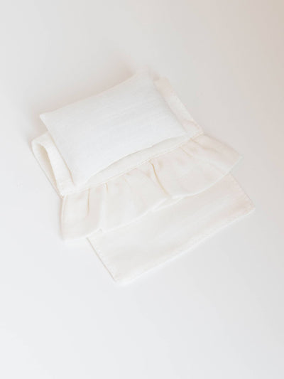 Dollhouse Single Bedding Set | Multiple Colors: Gold Gingam