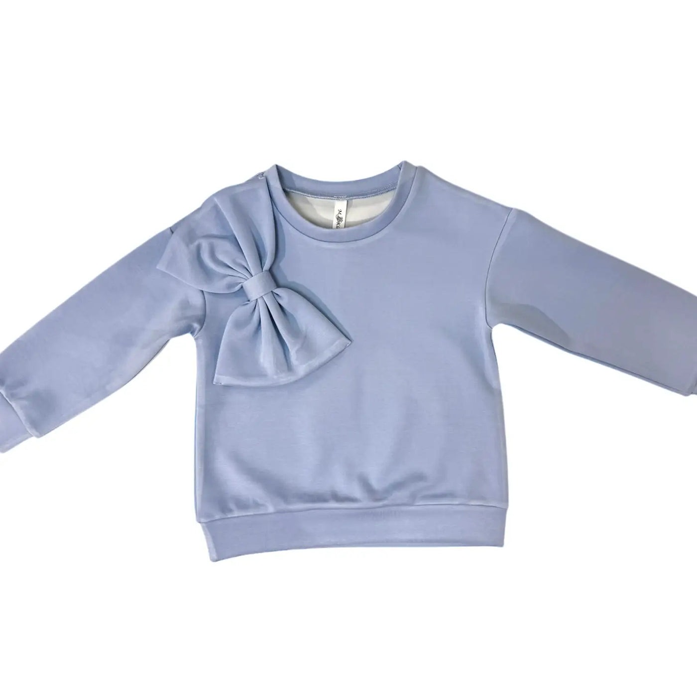 Blue Bow Detailed Sweatshirt