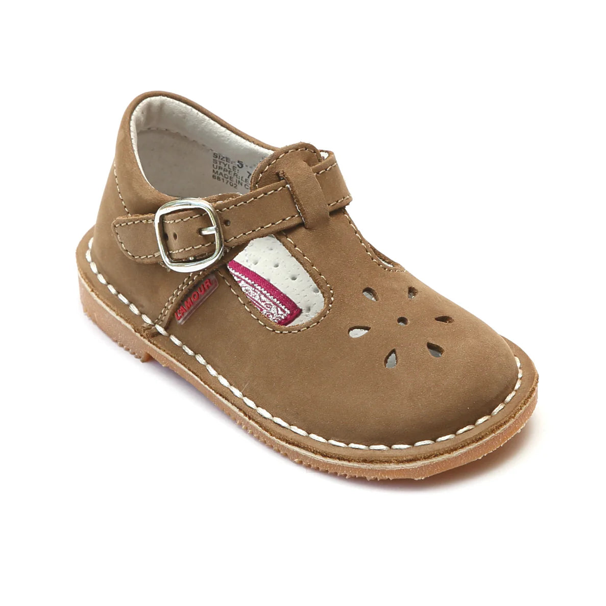 T-Strap Mary Jane Style 751 - Nubuck Khaki