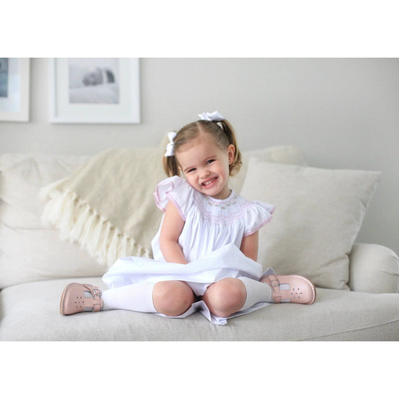 Joy Classic Leather T Strap Mary Jane Pink