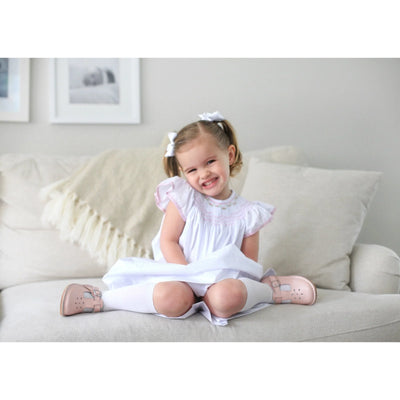 Joy Classic Leather T Strap Mary Jane Pink