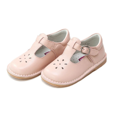 Joy Classic Leather T Strap Mary Jane Pink
