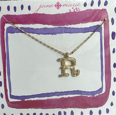 14" Kids Gold Chain Initial Necklace