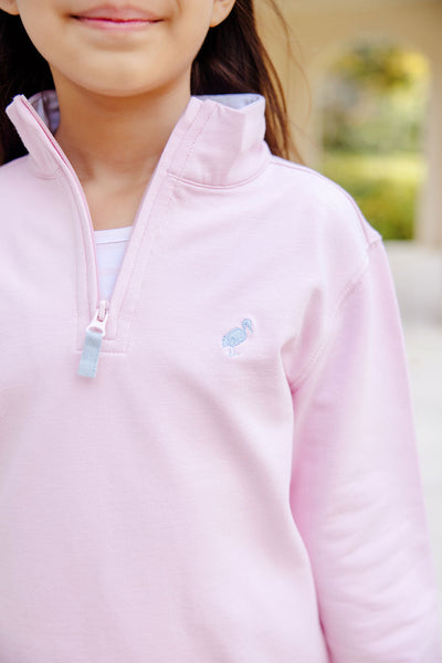 Canter Collar Half Zip Palm Beach Pink Buck Blue