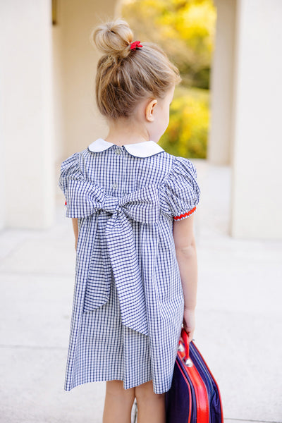 Mary Dal Dress Nantucket Navy Windowpane