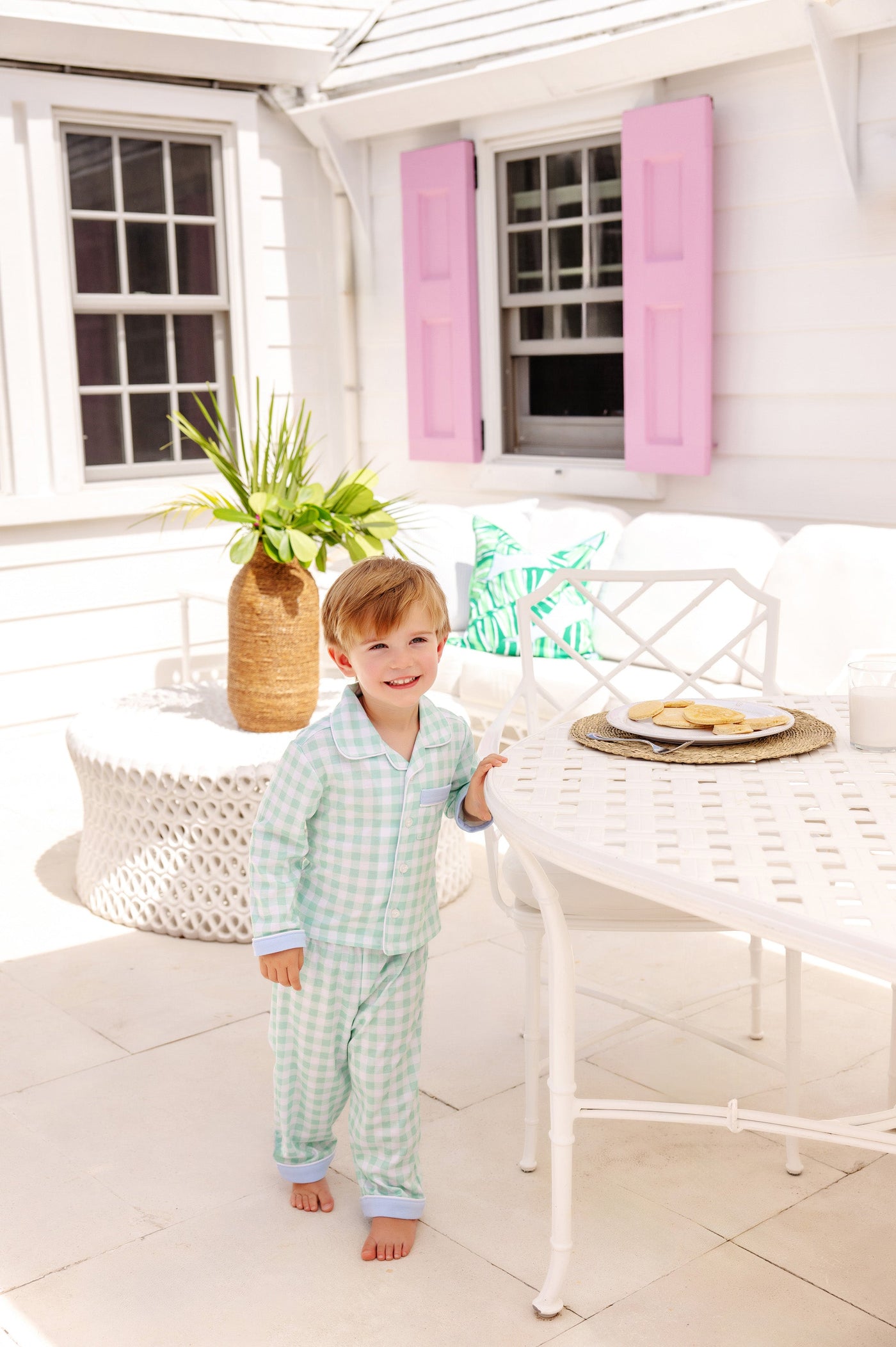 Lock's Little Man Set Grace Bay Gingham