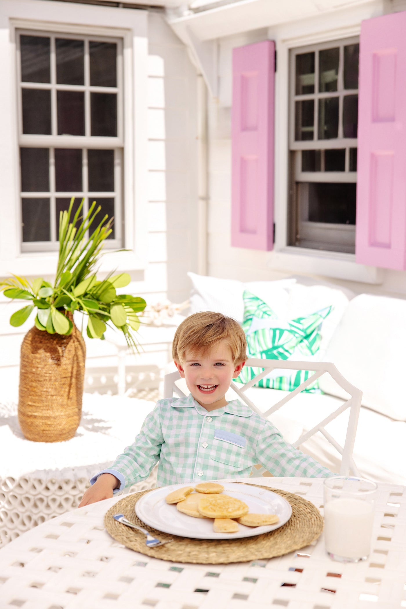 Lock's Little Man Set Grace Bay Gingham