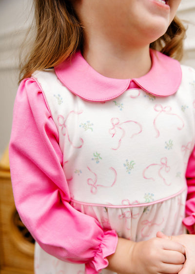 Girls Maude's Peter Pan Collar LS Shirt & Onesie HHP