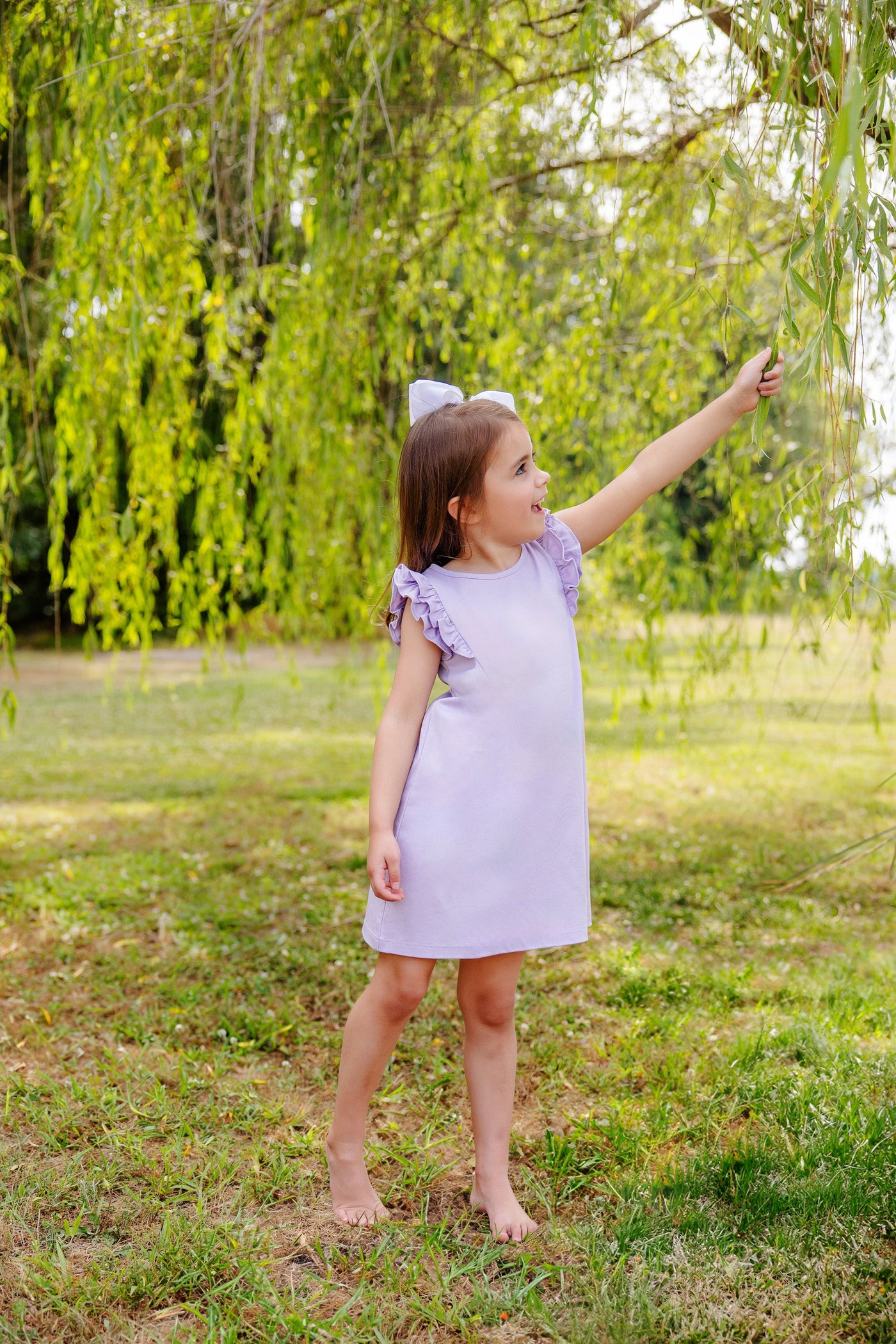 Ruehling Ruffle Dress Lauderdale Lavender