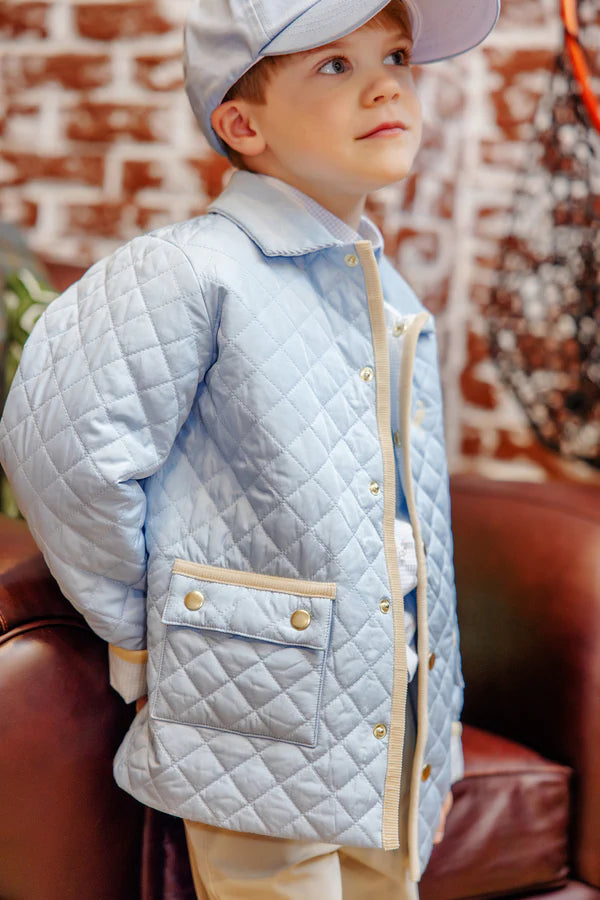 Caldwell Quilted Coat Barrington Blue with Barrington Blue MW