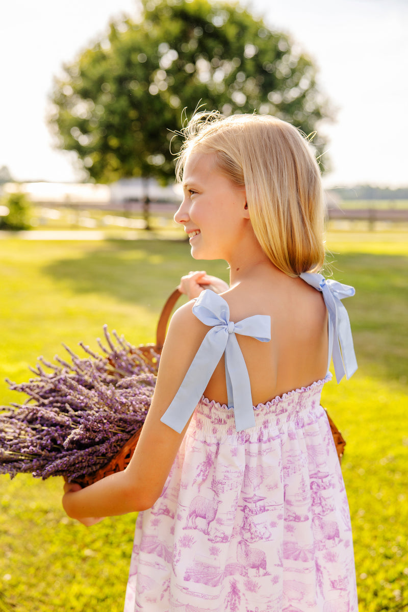Macie Midi Dress Lavender & Lambs
