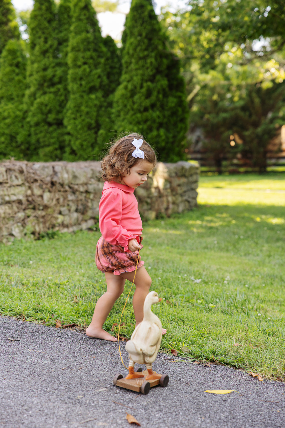 Girls Maude's Peter Pan Collar LS Shirt & Onesie PCC