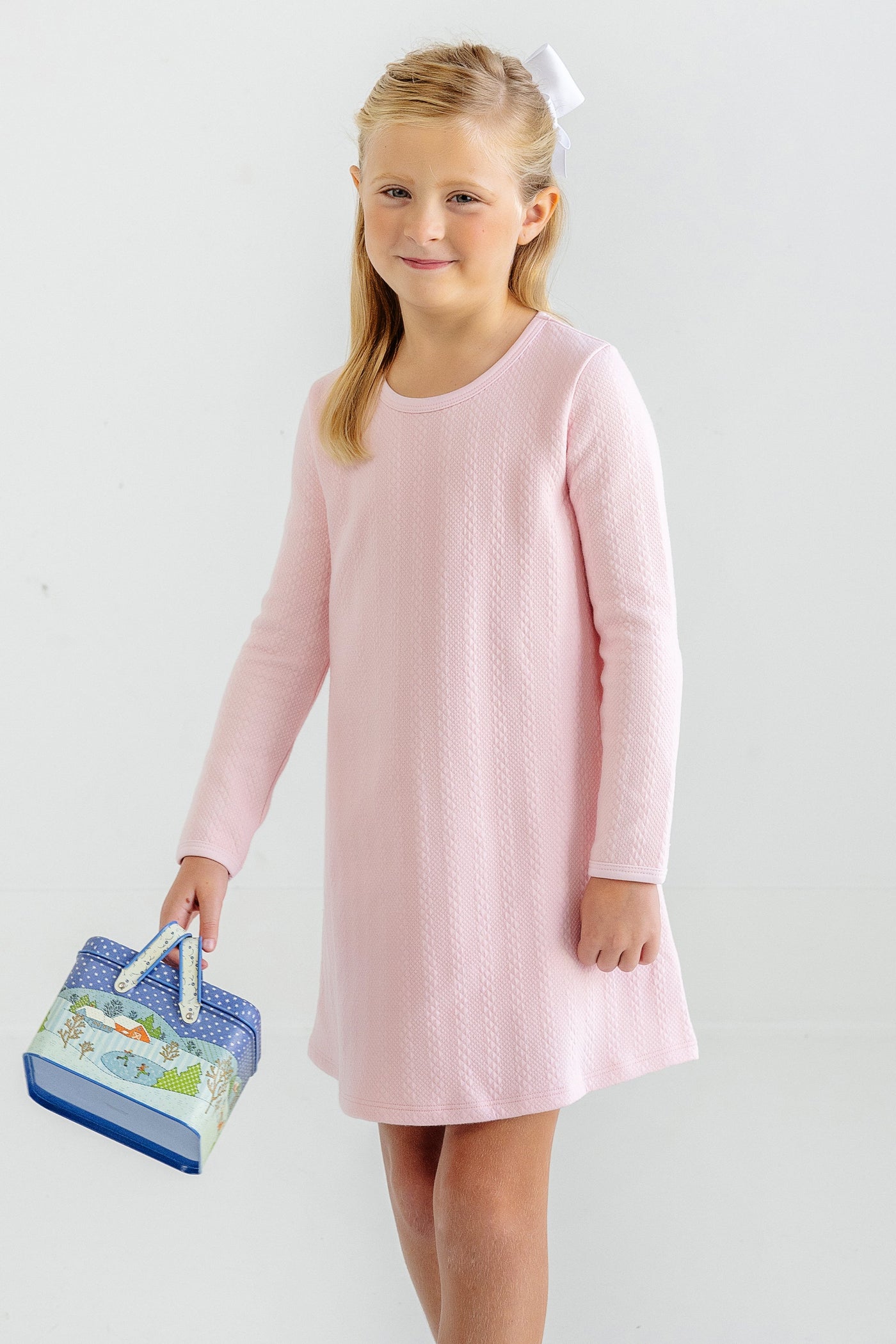 LS Quilted Polly Play Dress Palm Beach Pink