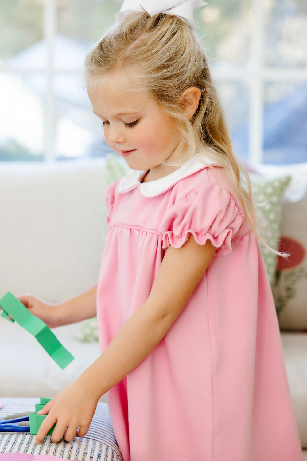 Holly Day Dress Hampton's Hot Pink Pima