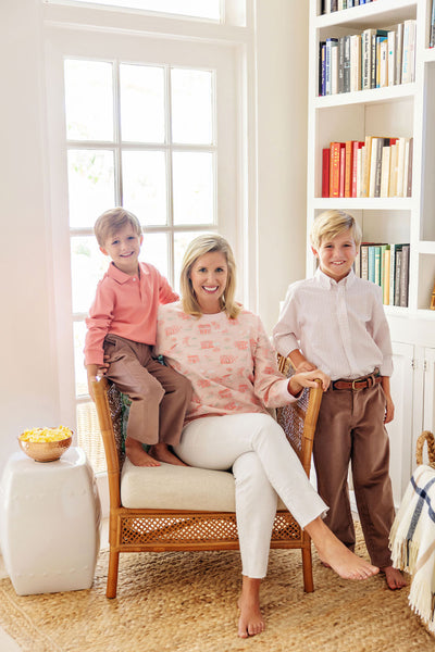 Prep School Pants Gray Bay Brown