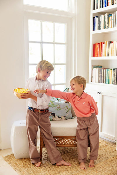 Prep School Pants Gray Bay Brown