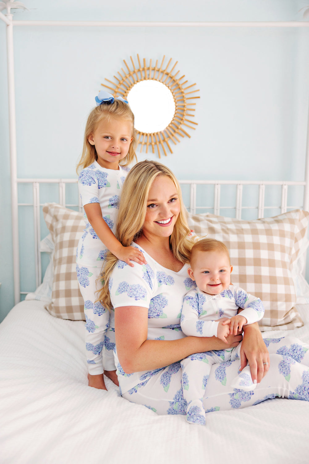 Sara Jane's Short Sleeve Set Happiest Hydrangeas