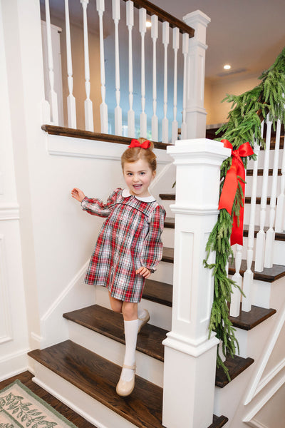 LS Tabitha's Teacher's Pet Dress Keene Place Plaid with Newport Night