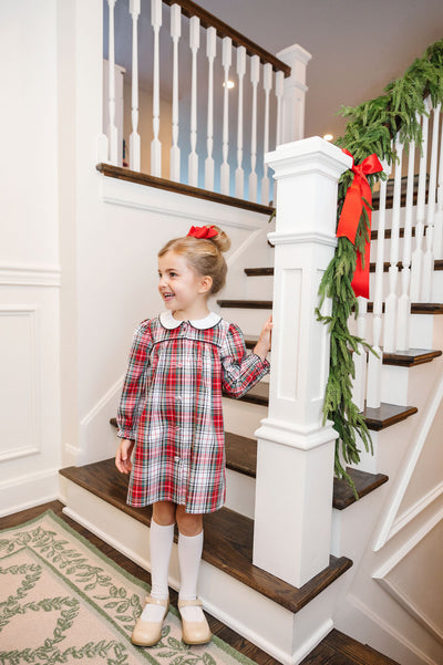 LS Tabitha's Teacher's Pet Dress Keene Place Plaid with Newport Night