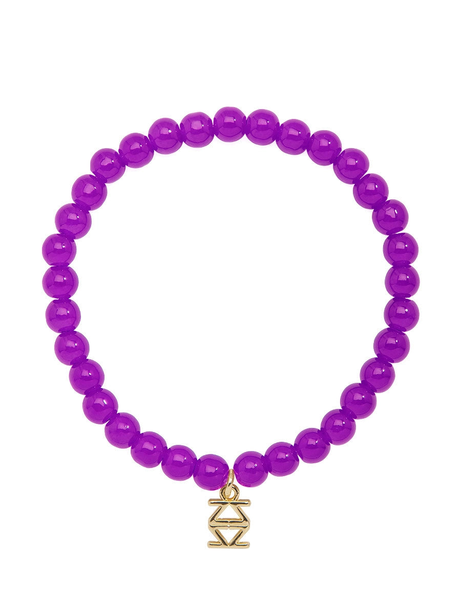 Small Glass Bead Stretch Bracelet  (Various Colors)