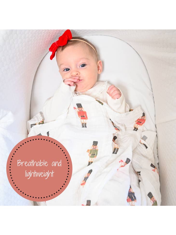What's Cracking Christmas Muslin Swaddle