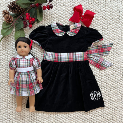 Dolly Cindy Lou Sash Dress Keene Place Plaid