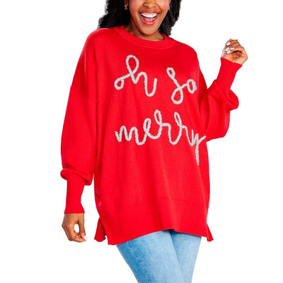 Ladies Oh So Merry Sweatshirt