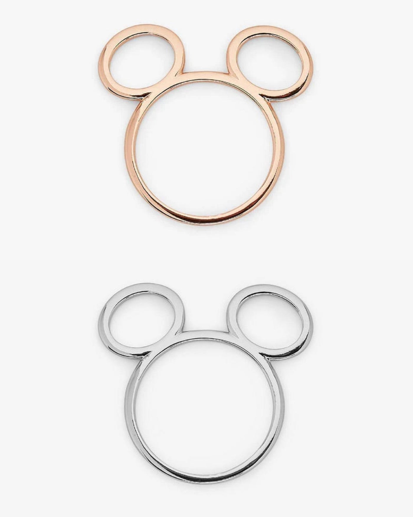 Flat Mickey Head Ring (2 Colors)