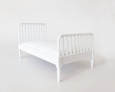 Miniature Dollhouse Bed in Twin: Olive