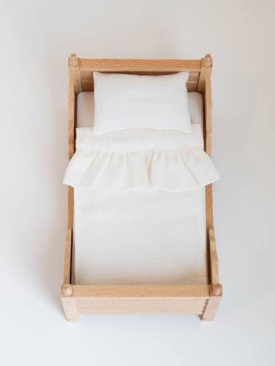 Dollhouse Single Bedding Set | Multiple Colors: Gold Gingam