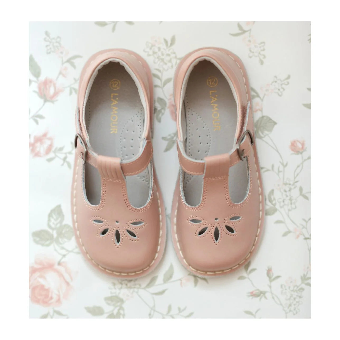 Sienna Vintage Inspired Appleseed Mary Jane Dusty Pink