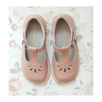 Sienna Vintage Inspired Appleseed Mary Jane Dusty Pink